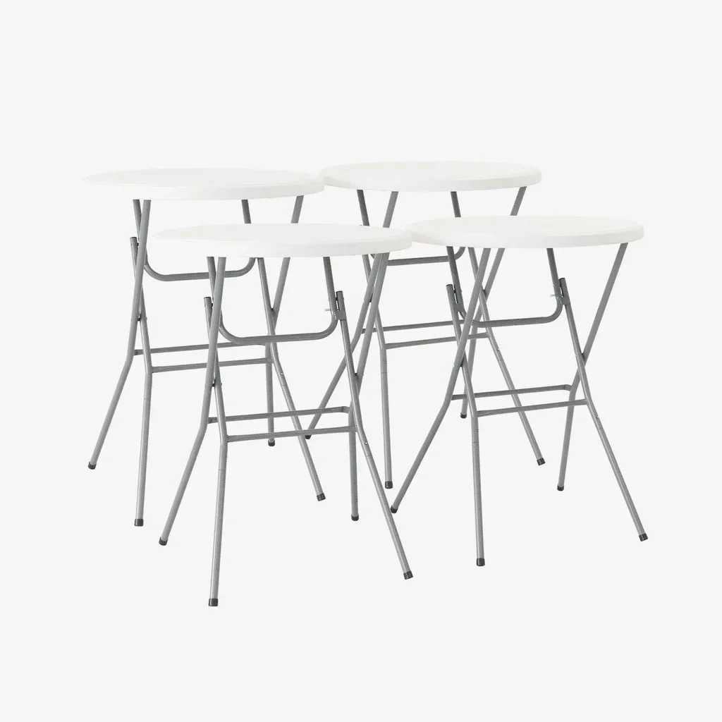 Table mange-debout pliante acier lot 4 réception événement