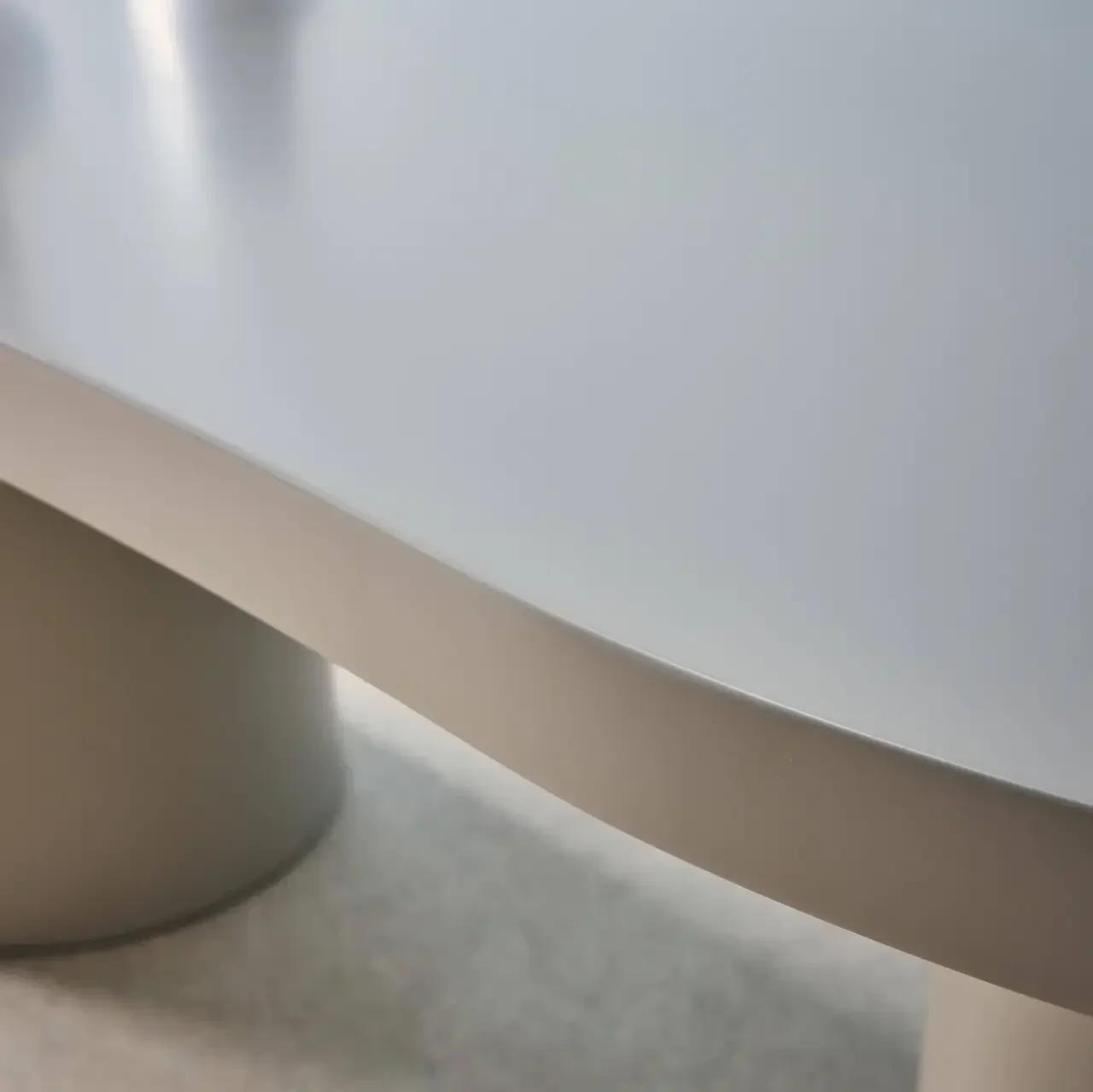Table à manger 8 personnes bois hévéa design organique 210 cm