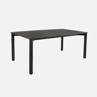 Table à manger rectangulaire hévéa massif 6 personnes chêne naturel