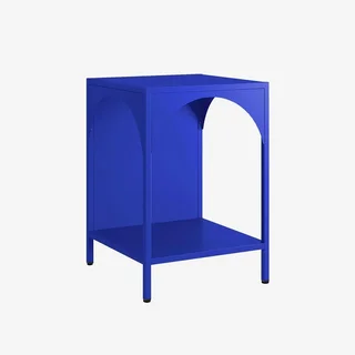 Table de nuit industrielle métal loft design minimaliste chambre