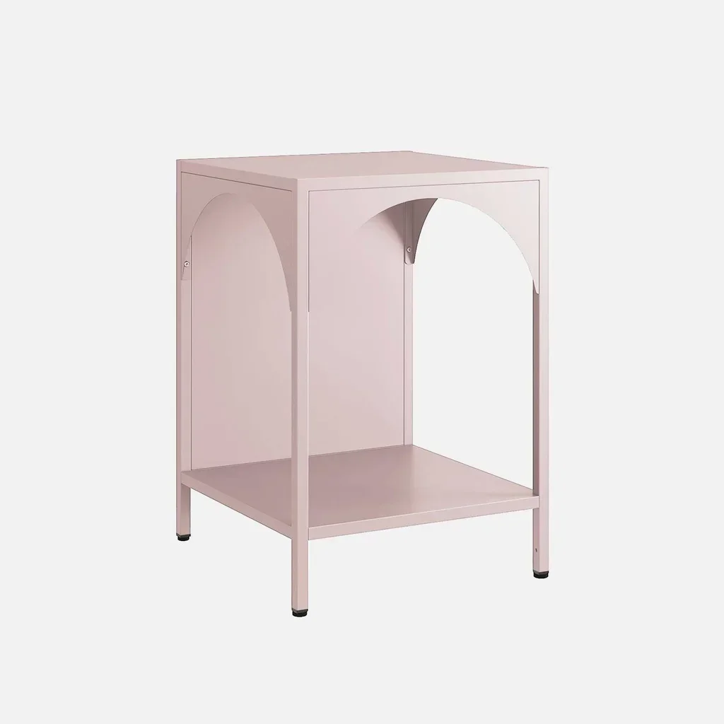 Table de nuit industrielle métal loft design minimaliste