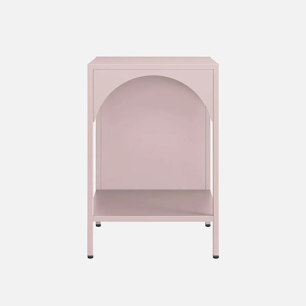 Table de nuit industrielle métal loft design minimaliste