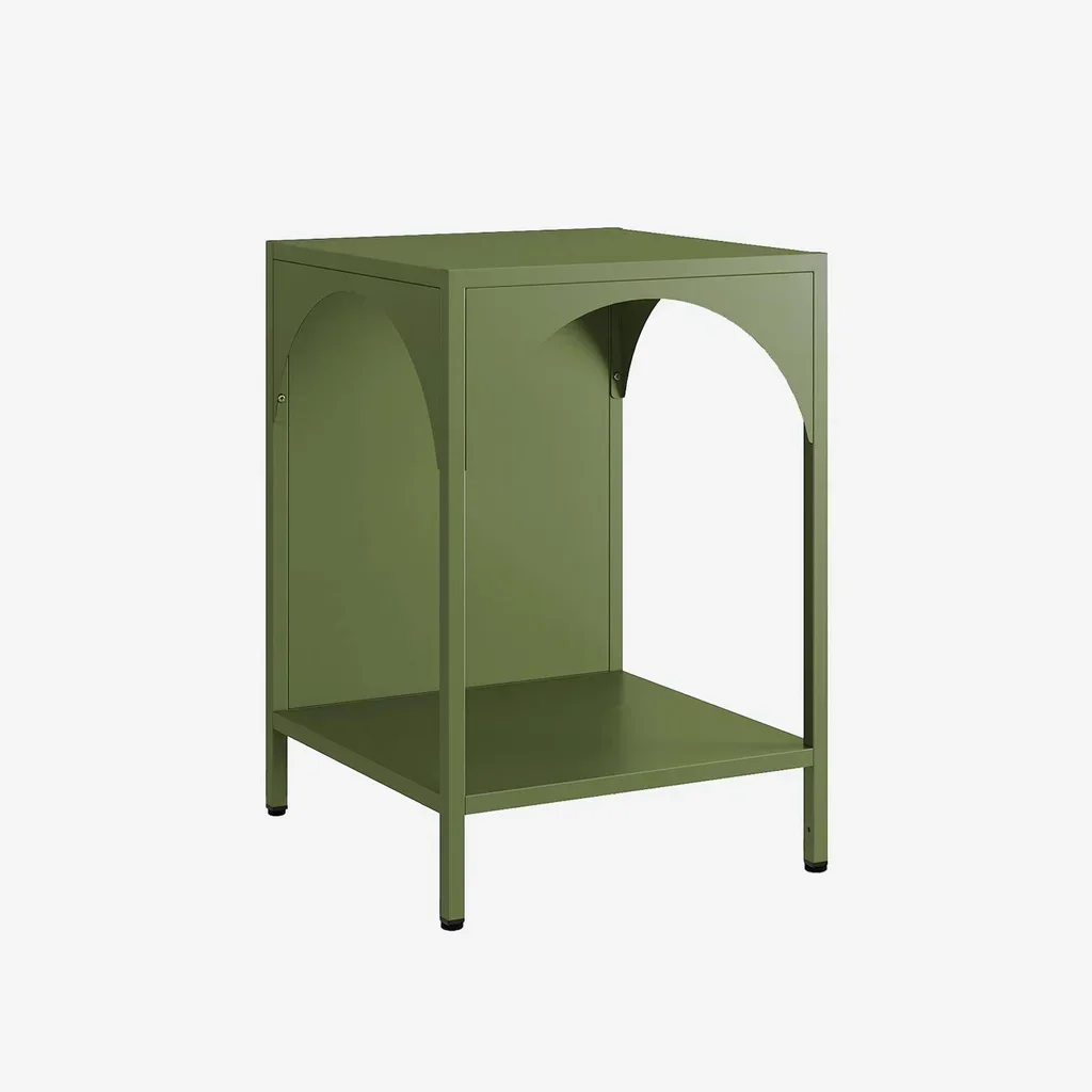 Table de nuit industrielle métal loft design minimaliste
