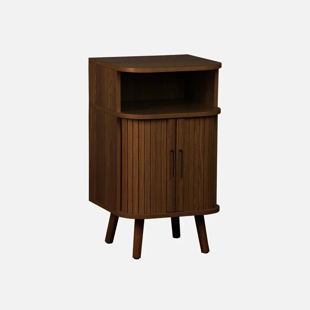 Legacy Nachttisch 2 Schiebetüren Skandinavisches Design Holz