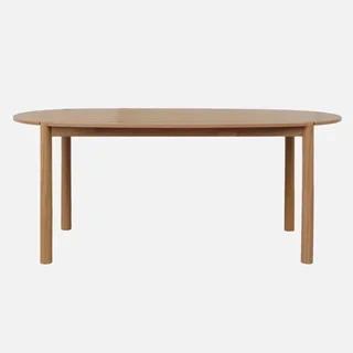 Table ovale hévéa massif 6 personnes Constance 180cm