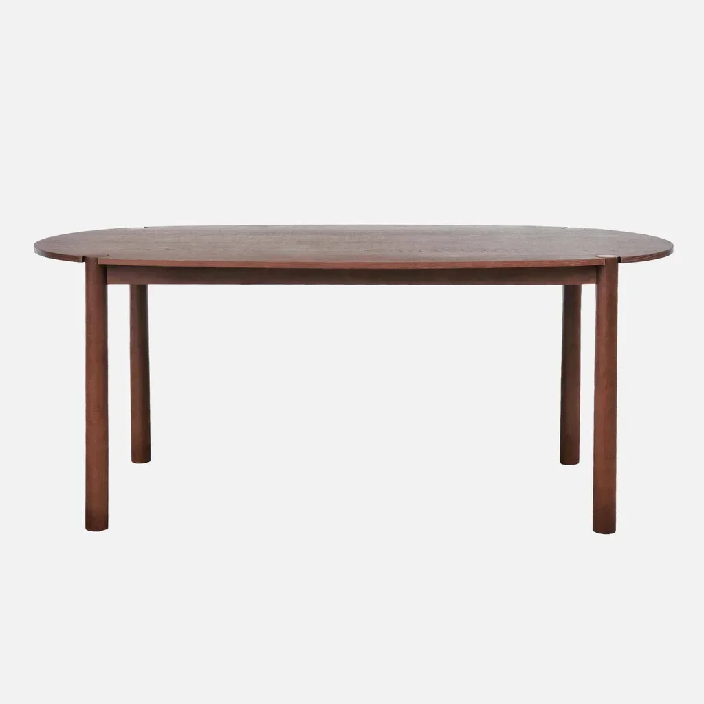 Table ovale hévéa massif 6 personnes Constance 180 cm