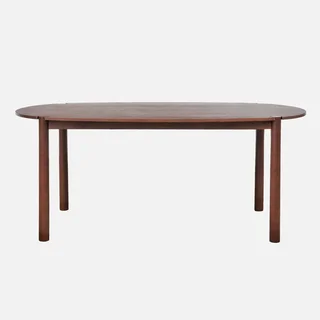 Table ovale hévéa massif 6 personnes Constance 180 cm