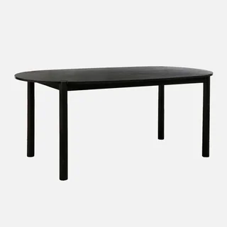 Table ovale bois hévéa massif 6 personnes Constance 180 cm