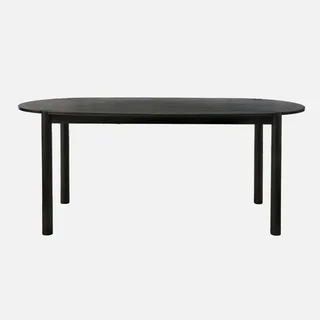 Table ovale bois hévéa massif 6 personnes Constance 180 cm