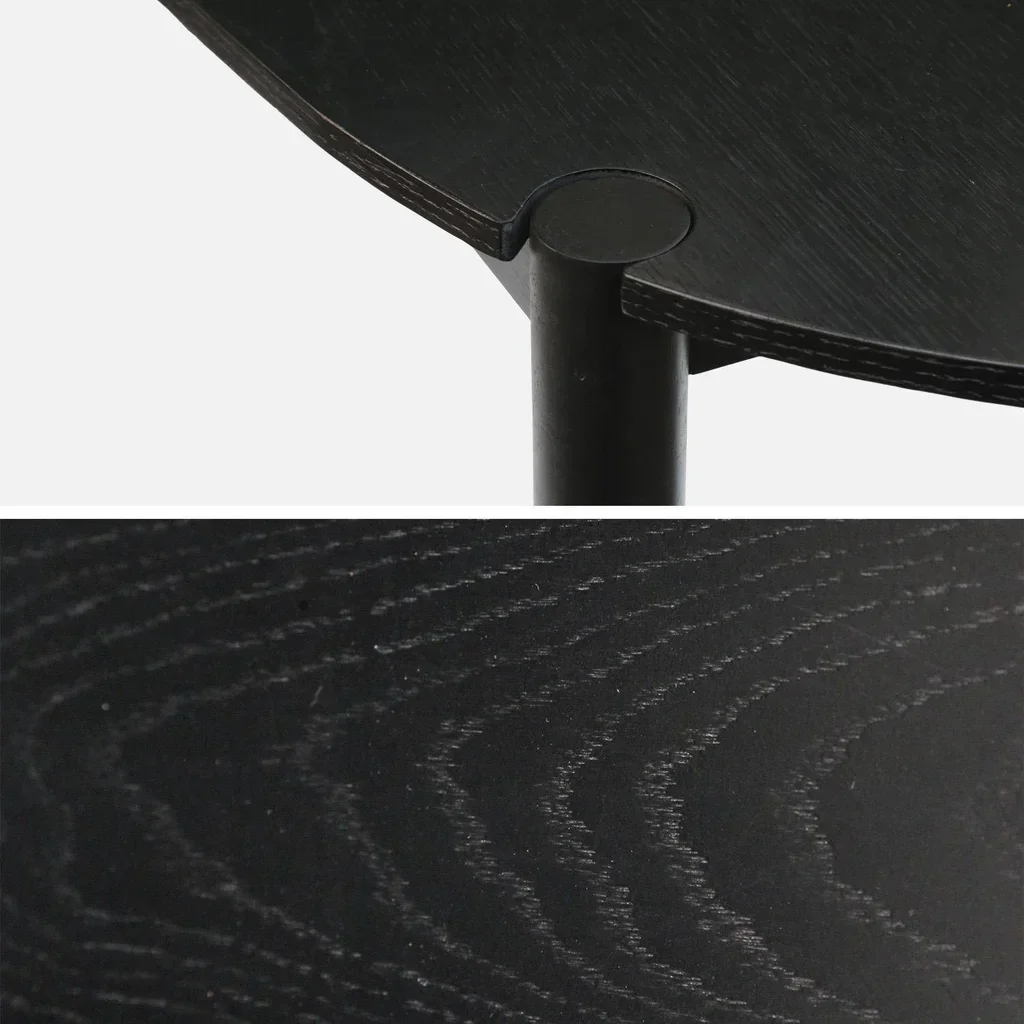 Table ovale bois hévéa massif 6 personnes Constance 180 cm