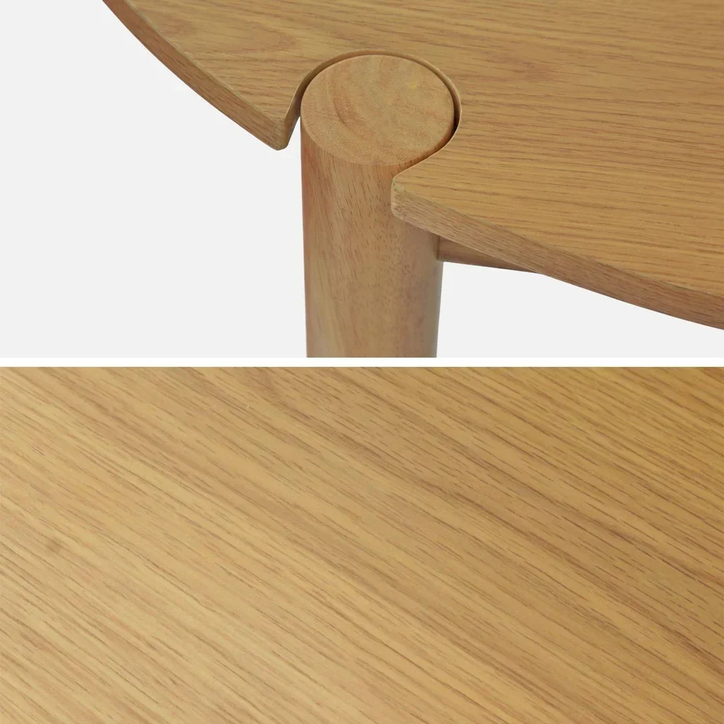 Table ovale hévéa massif 6 personnes Constance 180cm
