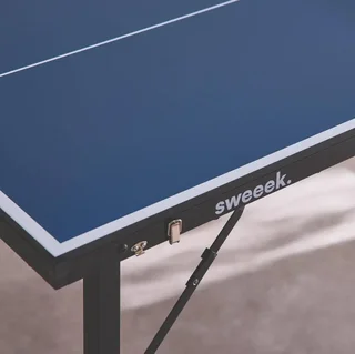 Table ping-pong compacte pliable intérieur avec raquettes et balles
