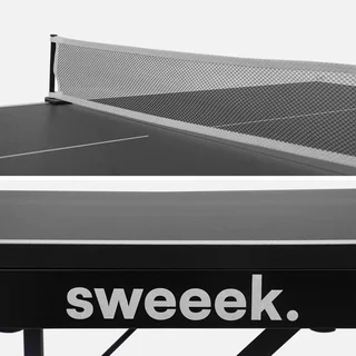 Table ping-pong pliable compacte intérieur avec raquettes et balles