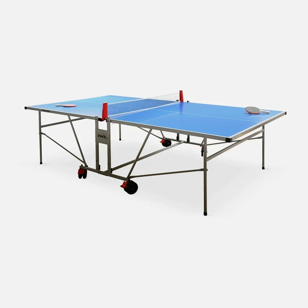 Table ping pong extérieur premium pliable avec raquettes balles housse protection