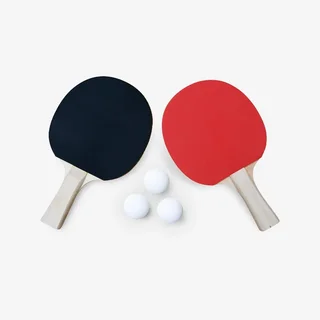 Table ping pong extérieure pliante avec 4 raquettes et 6 balles - jeu famille