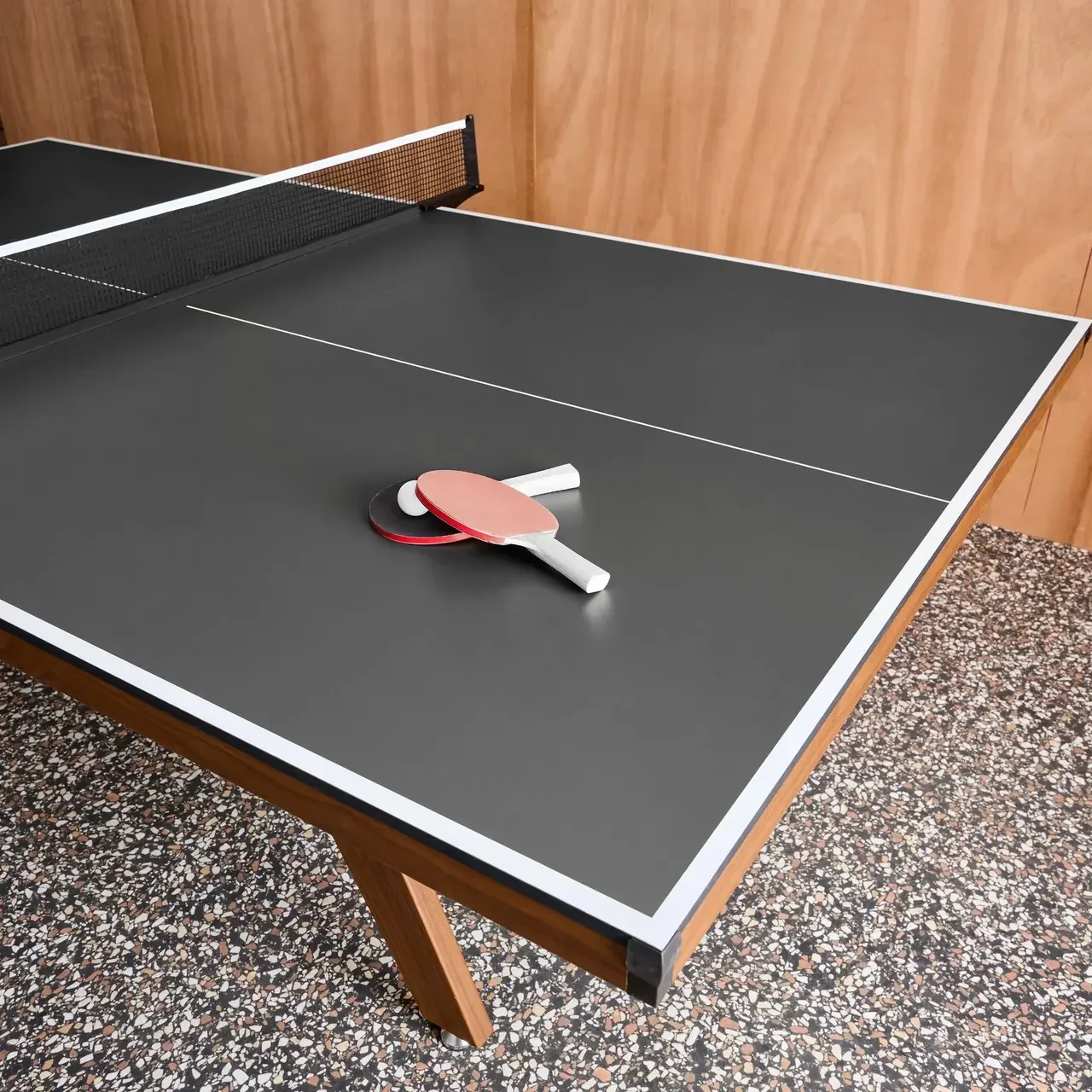 Table de ping-pong intérieur premium avec raquettes et balles