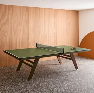 Table ping-pong intérieur premium avec 2 raquettes et 3 balles