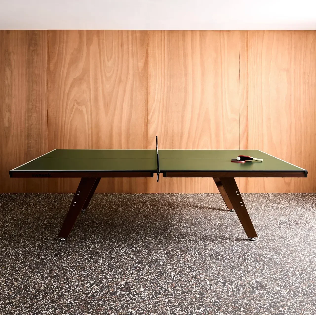 Table ping-pong intérieur premium avec 2 raquettes et 3 balles