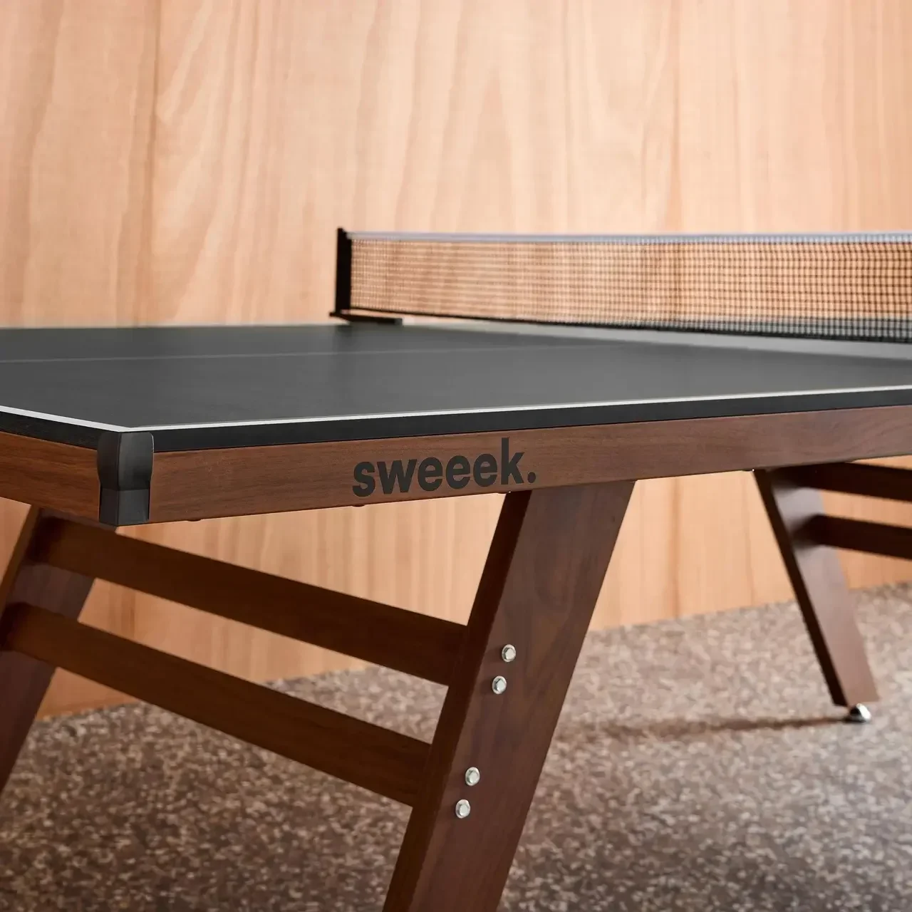 Table de ping-pong intérieur premium avec raquettes et balles