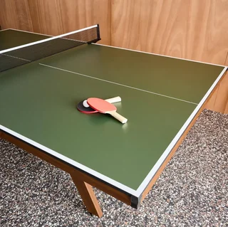 Table ping-pong intérieur premium avec 2 raquettes et 3 balles