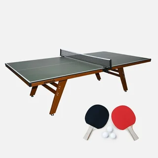 Table ping-pong intérieur premium avec 2 raquettes et 3 balles