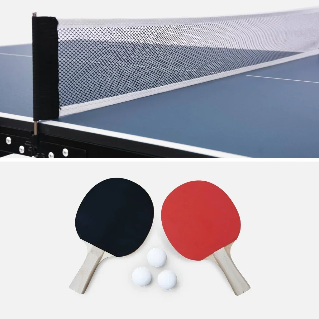 Table ping pong intérieure pliable médium avec raquettes et balles