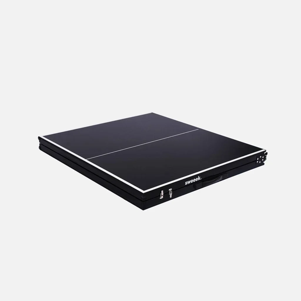Table de ping pong intérieure pliable médium avec 2 raquettes et 3 balles