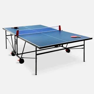 Table de ping-pong pliable intérieur avec 4 raquettes et 6 balles