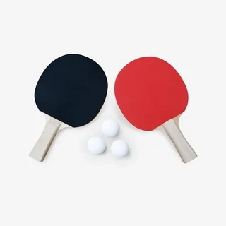 Table ping-pong pliante compacte intérieure 4 raquettes 6 balles famille