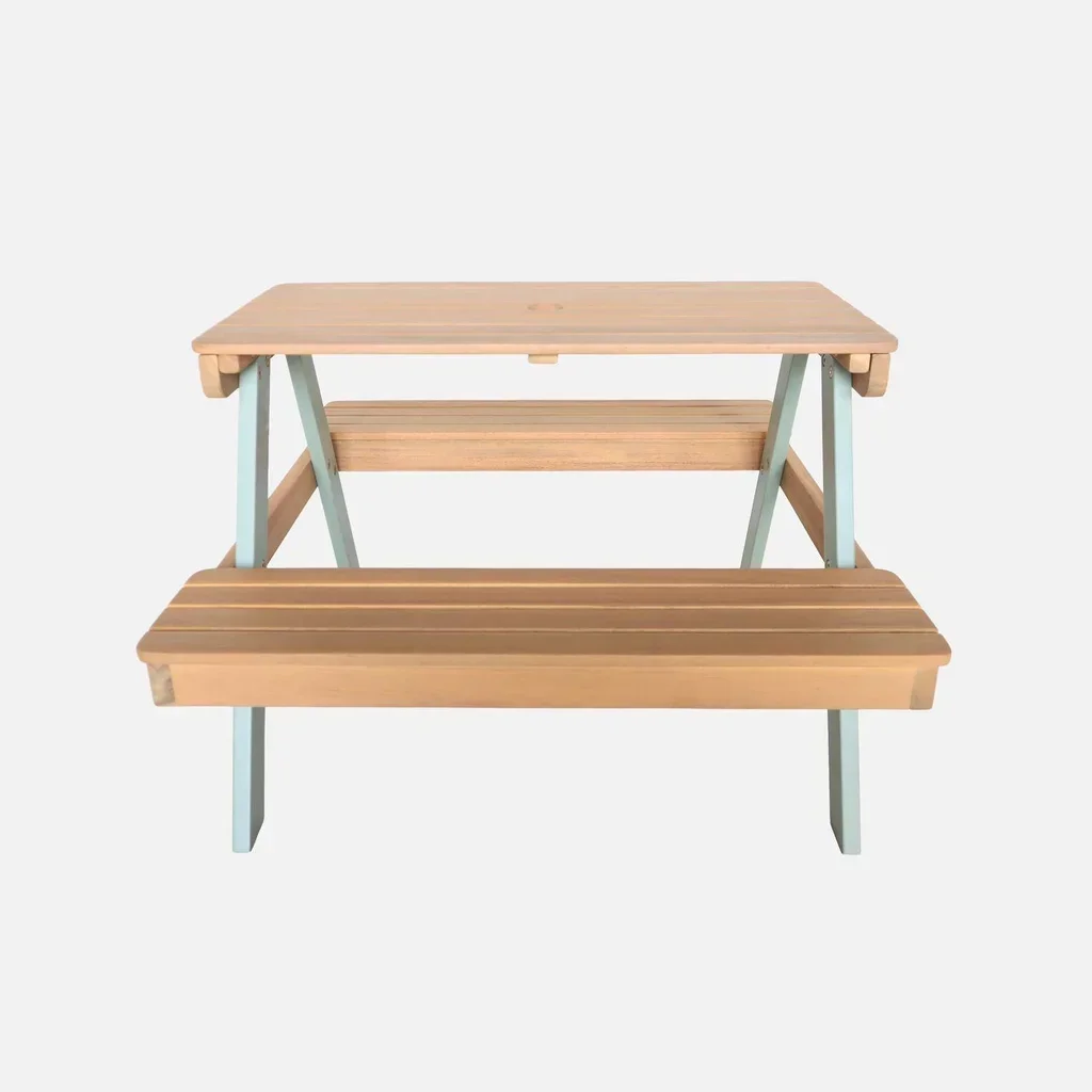 Table pique-nique enfant bois acacia 2 places jardin