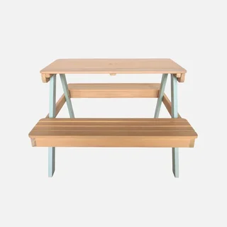 Tavolo picnic bambini legno acacia 2 posti giardino esterno