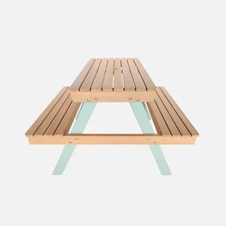 Tavolo picnic bambini legno acacia 2 posti giardino esterno
