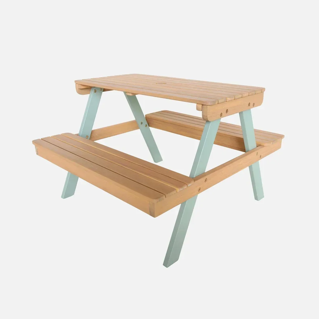 Table pique-nique enfant bois acacia 2 places jardin