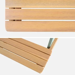 Tavolo picnic bambini legno acacia 2 posti giardino esterno