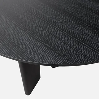Table ovale extensible 6-8 places bois hévéa massif chêne Albane