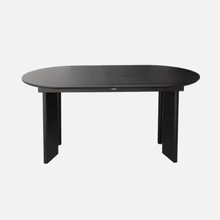Table ovale extensible 6-8 places bois hévéa massif chêne Albane