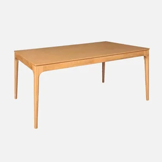 Elena Dining Table 8 Seater Solid Hevea Wood Ash 200 cm