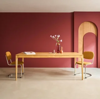 Elena Dining Table 8 Seater Solid Hevea Wood Ash 200 cm