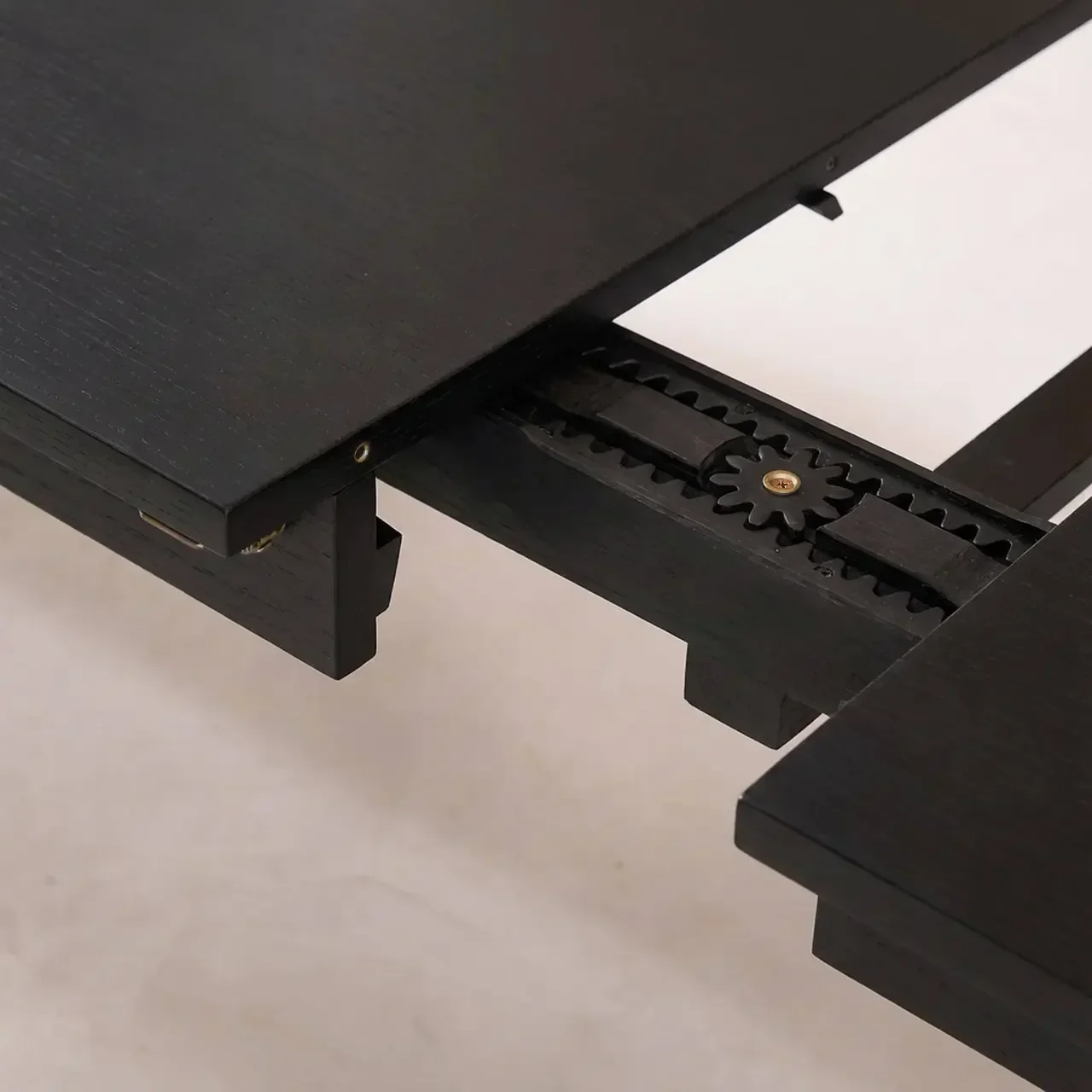 Table rectangulaire rallonge hévéa chêne 6-10 personnes Solene