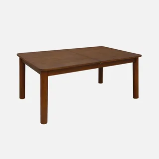 Table rectangulaire à rallonges hévéa massif 6-10 places Solene