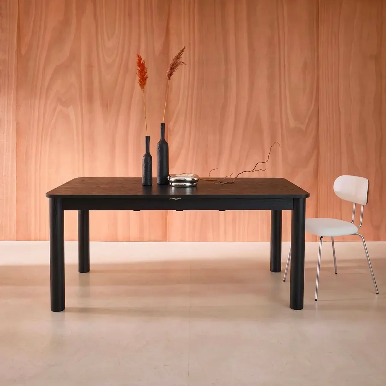 Table rectangulaire rallonge hévéa chêne 6-10 personnes Solene