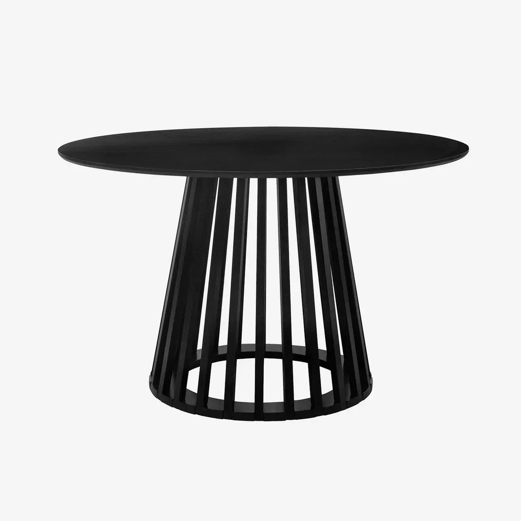 Table ronde bois sapin 4 personnes style naturel Ø120cm