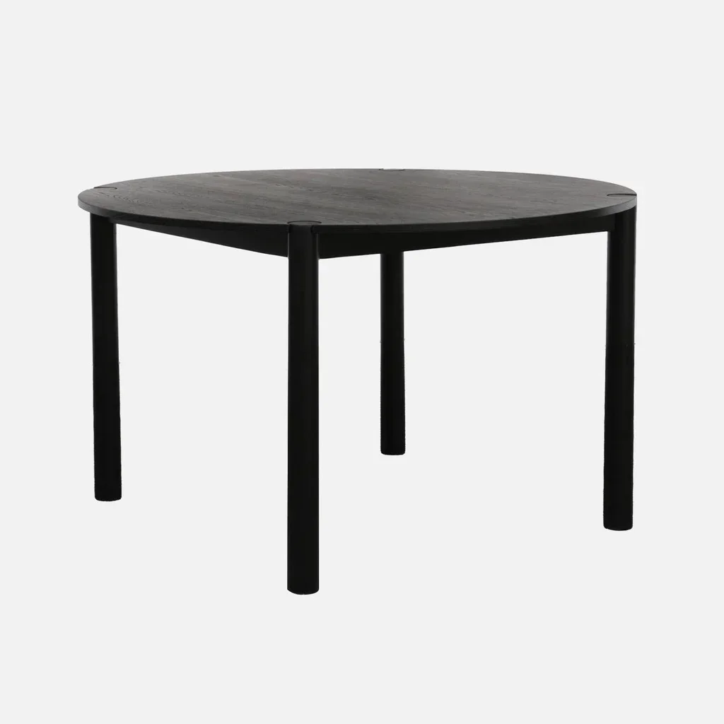 Table ronde bois hévéa 4 personnes Clémence pieds design