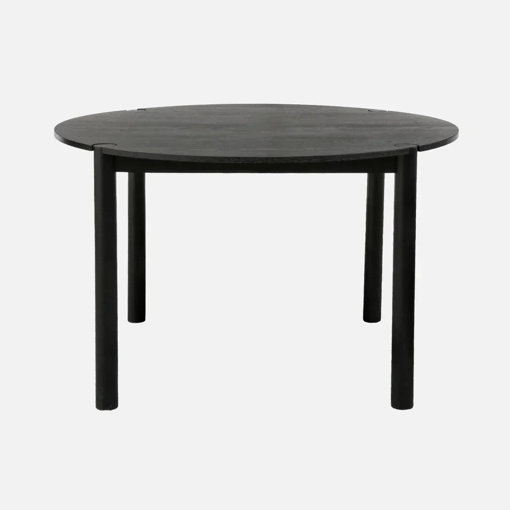 Table ronde bois hévéa 4 personnes Clémence pieds design