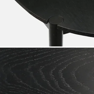 Table ronde bois hévéa 4 personnes Clémence pieds design
