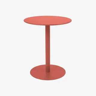 Tavolo bistro rotondo Orea con 2 sedie Amélia antracite acciaio per balcone - set giardino