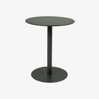 Tavolo bistrot rotondo acciaio 2 posti Orea Amelia antracite balcone terrazzo