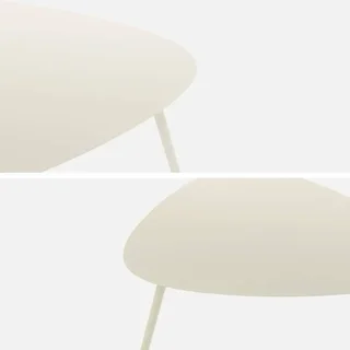 Triangular Nesting Coffee Tables Steel Indoor Outdoor Scandinavian Design