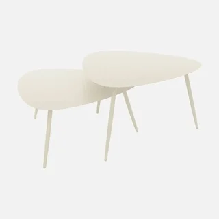 Triangular Nesting Coffee Tables Steel Indoor Outdoor Scandinavian Design