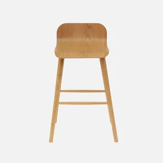 Tabouret bar scandinave hévéa massif 67,5 cm lot 2 Cassia